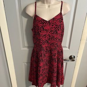 Womens Apt. 9 Sundress Size L, Pink Animal Print, New